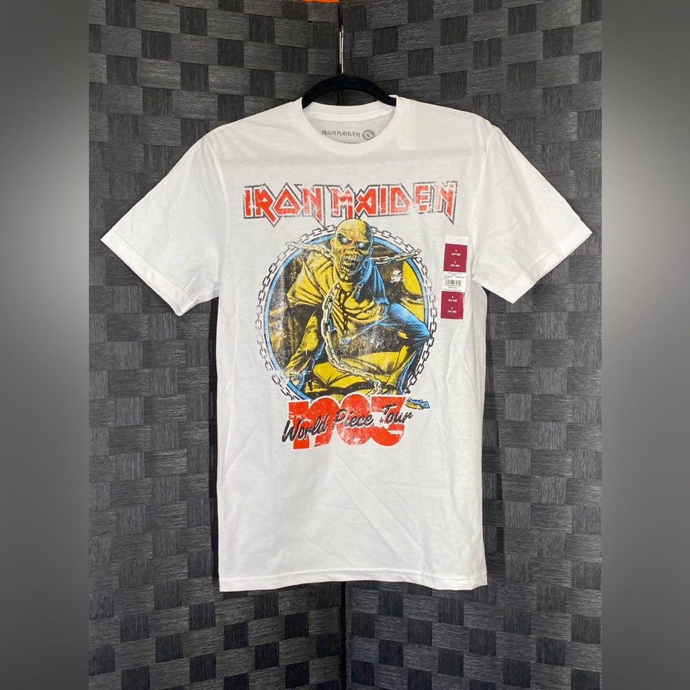 NWT Iron Maiden TShirt 1983 World Piece Tour.
